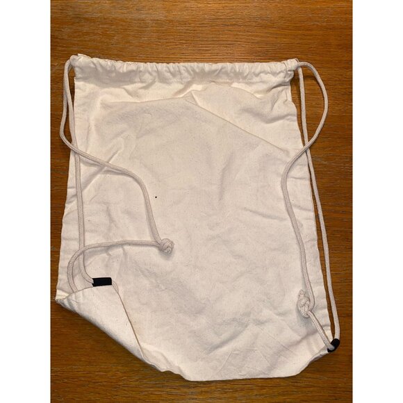 Nfinity Drawstring Bag Natural Canvas With Red Logo - Picture 2 of 2